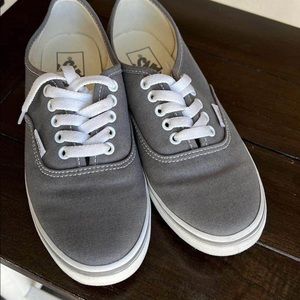 Gray vans low pro